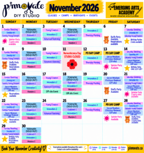 Pinnovate November 2026 Classes and Events